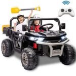 Xuanlur 24V 2-Seater kids Ride On UTV Truck – 2x200W Motor, Remote, Black