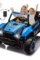 Xuanlur 24V Police Ride-On Car for girls and boys - Megaphone & Bluetooth – Blue