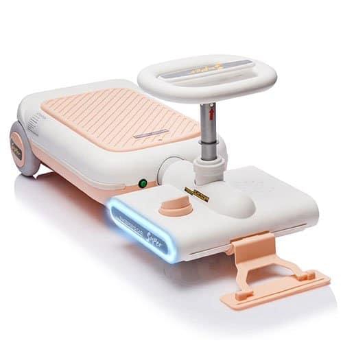 🏎️ Xuanlur 12V Kids Electric Go Kart Mop Car – 3-in-1 Ride, Clean & Play (Pink)